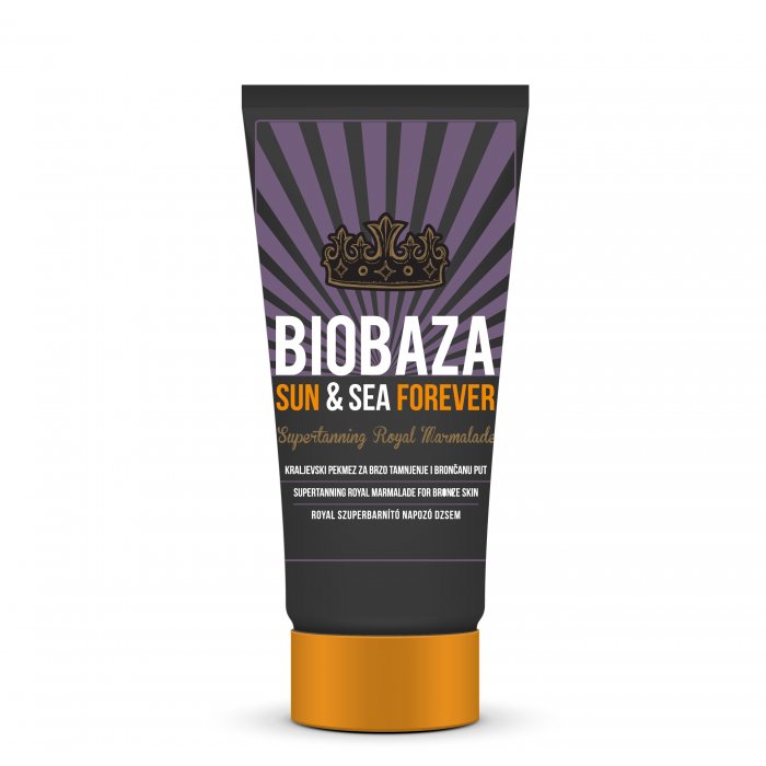 Biobaza SUN marmeláda na super rýchle opálenie ROYAL s trblietkami 150 ml