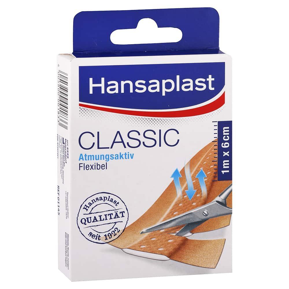 Hansaplast Classic textilná náplasť s vankúšikom 1m x 6cm