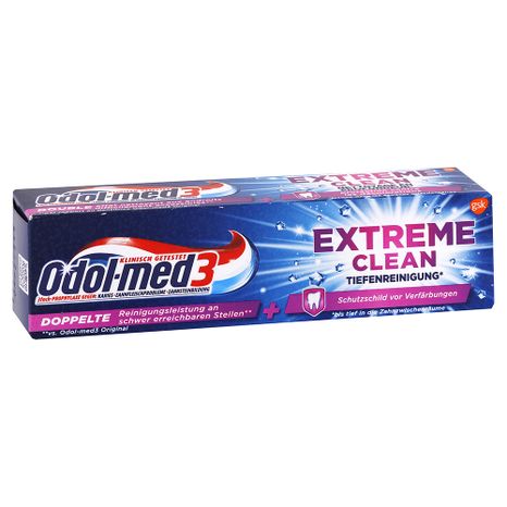 Odol Med 3 zubná pasta Extreme Clean hĺbkové čistenie 75 ml